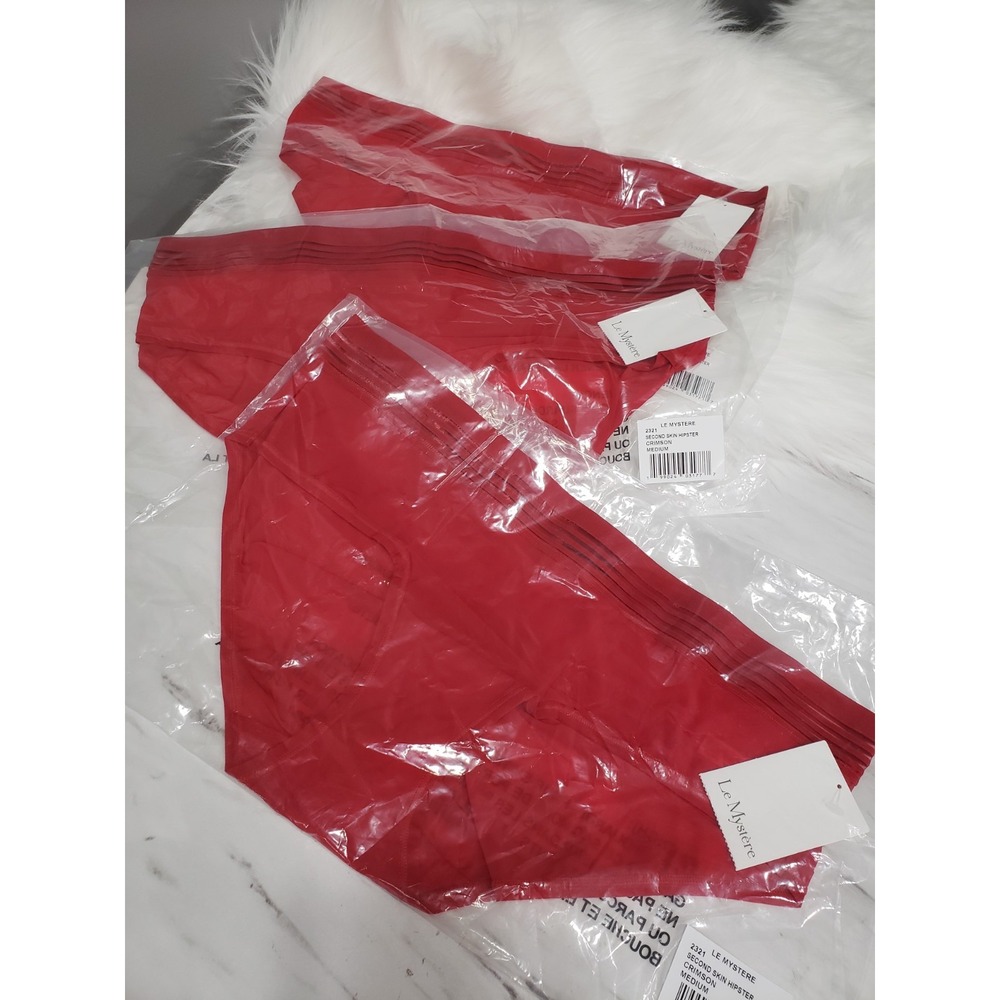 NEW LOT 3 PAIR Le Mystere Medium Second Skin Hipster Cherry Lipstick